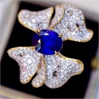2.3ct Natural Sapphire 18Kt Gold Ring