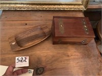 Cedar Chest and Wooden Bowl