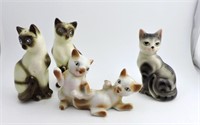 Vintage Japan Minature Cat Figurienes