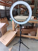 Smartphone ring light kit. Note rip in carry