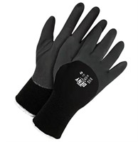 2PK Synthetic Gloves, Large/9, PVC Coating, 13 Ga