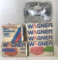 (G) Wagner Rectangular Headlamps and Sylvania Hi