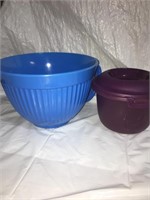 C7) Mixing bowl & Tupperware microwave rice cooker