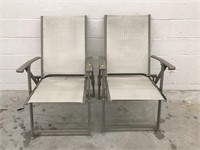 Pair of Folding Patio Chairs
