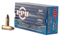 PPU PPH38SU Handgun  38 Super P 130 gr Full Metal