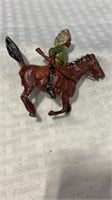 Miniature Indian on horse figure