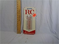 RC Cola Metal Thermometer 13.5"x6"