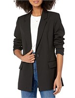 Size Medium The Drop Womens Blake Long Blazer,