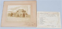 1899 JOHN ROBINSON CIRCUS STAFF CABINET CARD