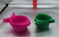 Fish and Frog Reusable Muffin Cups