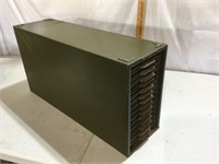 Industrial File Cabinet, Metal 24”L x 13”Tx 7”W