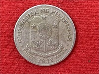 1972 Philippines 1 Peso Coin