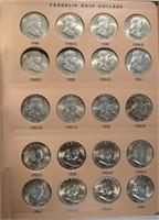 1948-63 FRANKLIN HALF DOLLARS SET CH BU