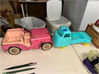 Tonka Jeep; Plastic Truck (rough)