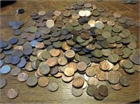 Large Quantity of One Cent Coins