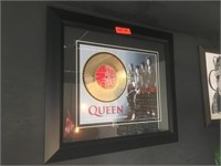 Queen Framed Record Set - 22 x 19