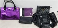 4 NEW YOUNIQUE PURSES AND MAKEUP PURSE