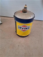 Metal Irving fuel can