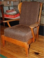 Vintage 1940s Maple Club Chair