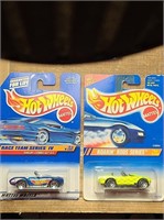 2x 1990s Hot Wheels cars Shelby Cobras