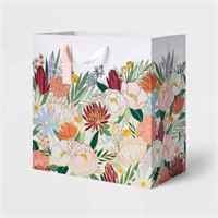 12CT Wedding Floral Square Gift Bag - Spritz