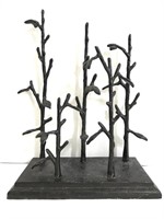 Heavy metal branch and leaf jewelry display