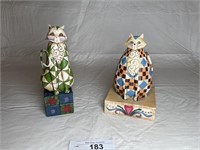 2 Jim Shore Cat figures