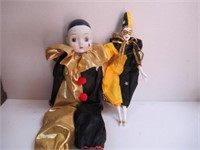 Porcelain Doll and Another Doll Clown