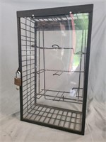 Locking display cabinet