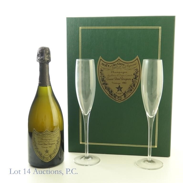 1985 Dom Perignon Brut Champagne Gift Set