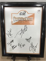 Orange & White Game Picture w/signatures