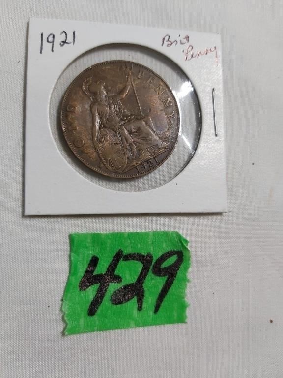 1921 British penny