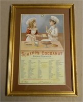 Schepp's Cocoanut Framed "Kitchen Reminder".