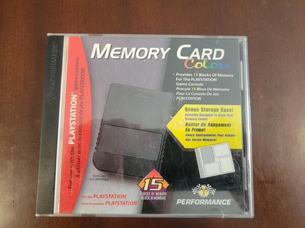 PLAYSTATION MEMORY CARDS WITH CASE