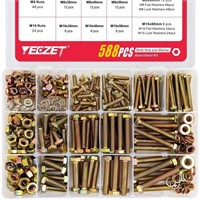 M170  YEEZET 588PCS Hex Bolts Sets  Nuts Grade 8