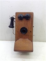 Solid Oak Wall Telephone Gracraft-Leich Electric