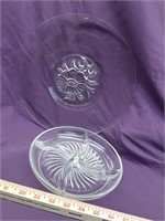 Depression Glass Serving and Divided Dish