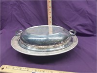 Lidded Silver Serving Dish