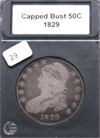 1829 BUST HALF DOLLAR VG