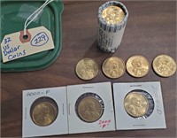 32 US $1 coins Sacagawea Franklin PIerce etc