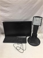 VIEWSONIC MONITOR WITH STAND AND DELL WIRED