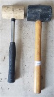 Lot of Two Different Sized Rubber Mallets