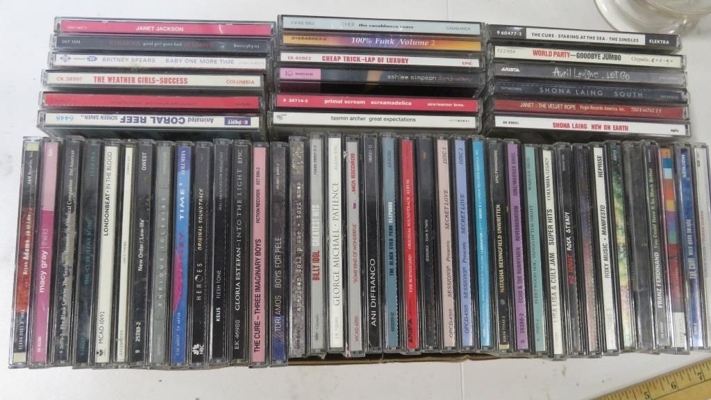 50+ Music CD's in cases Pop Rock