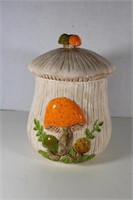 Vintage Armels Mushroom Cookie Jar 12 x 8 1/2