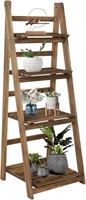 ECOMEX 4-Tier Ladder Shelf, Brown