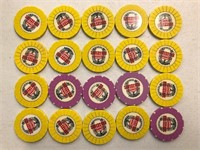 20 Binions Las Vegas Nevada Casino Chips