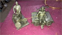 2 vintage pewter figurines 1977 & 1978