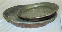 Antique Copper Pie/Tart Pans with O-rings