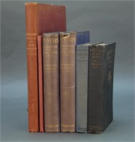 6 Vols incl 2 inscribed by Henry B. Bigelow.