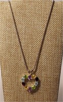 20" Sterling 925 Italy Necklace w/ Pendant 8.3g